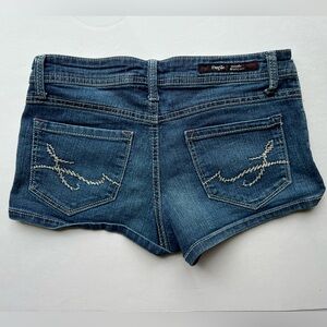 Size 7 Fragile Blue Jeans Denim Shorts